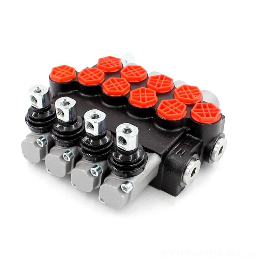 4 Spool Monoblock Directional Valve - P40-G12-G38-4OT Series | Wholesale & OEM image