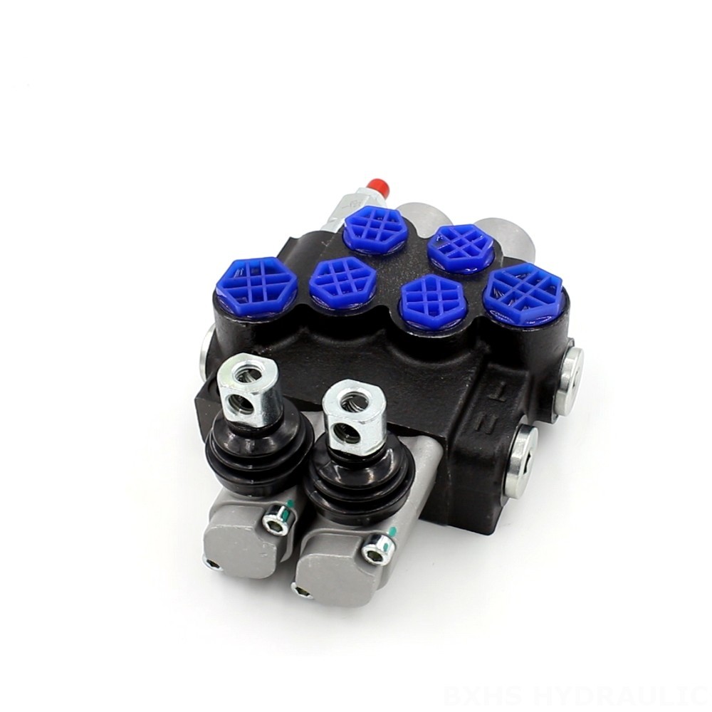 4 Way Hydraulic Joystick P40-G12-G38-OT Monoblock Directional Valve | High-Quality & Reliable image