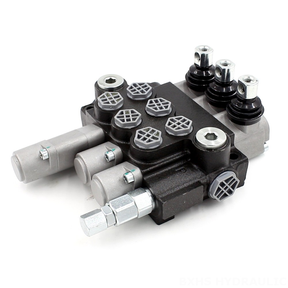 Autocycle Hydraulic Valve 3 Spool Manual Directional Valve - P40-G12-G38 | Factory & Supplier image