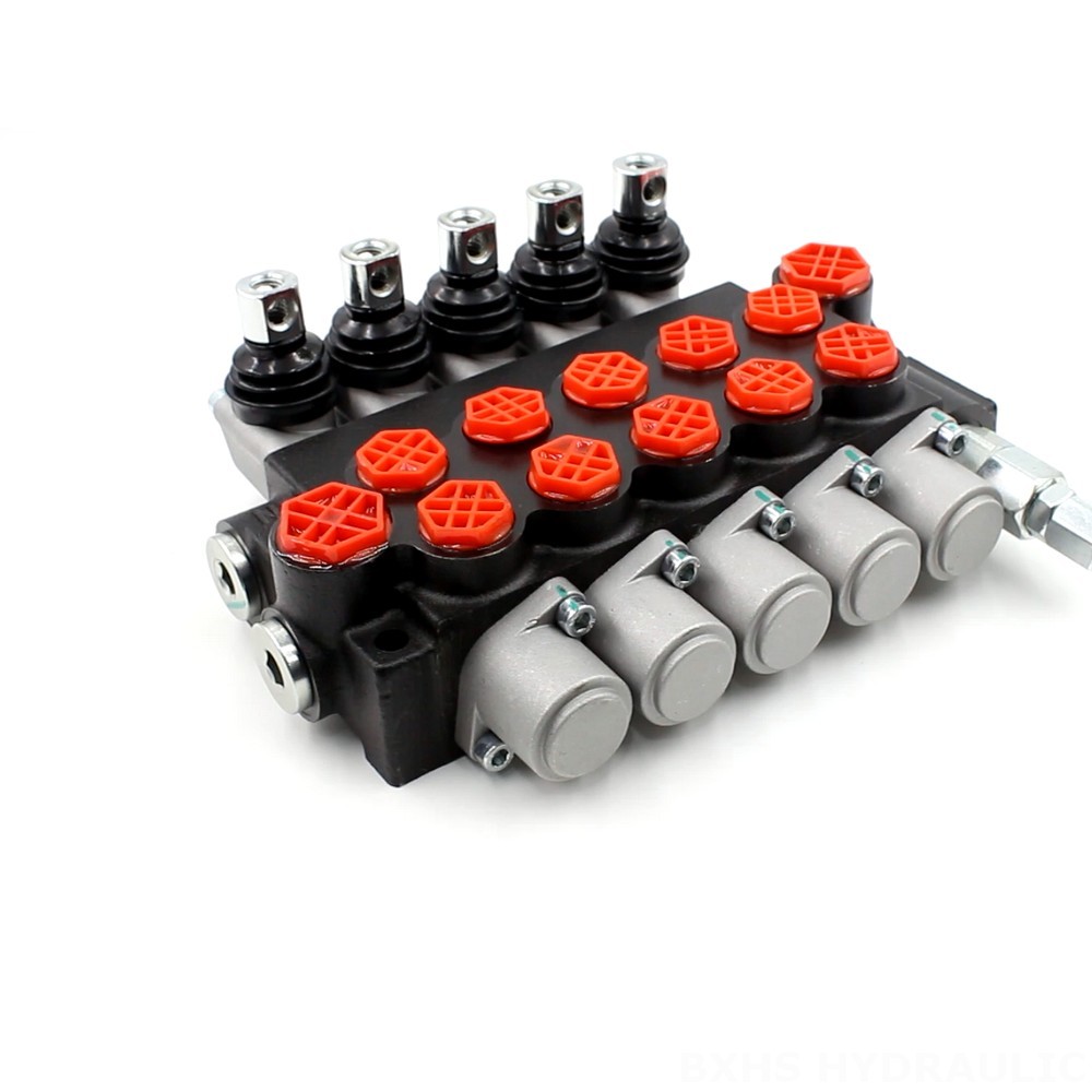 Selector Valve P40-G12-G38 Manual 5 Spool Monoblock Directional Valve | Wholesale & OEM image