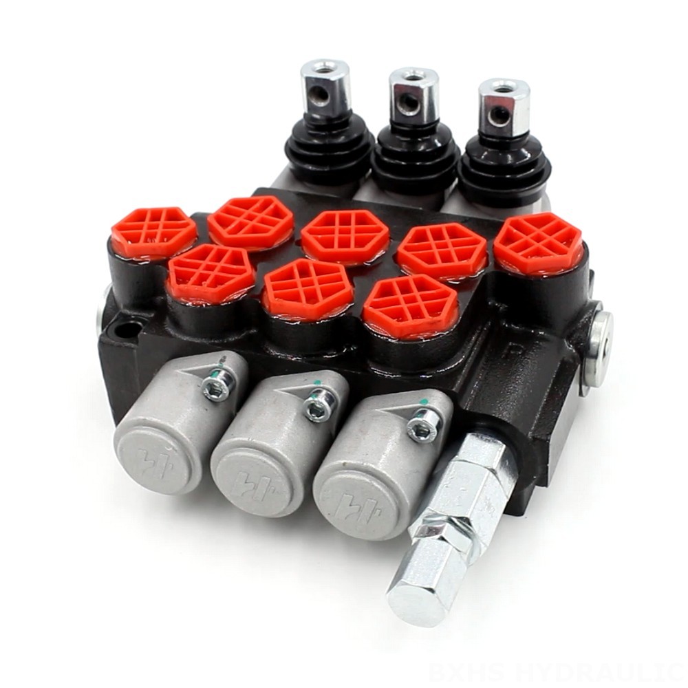 P40-G12-OT Manual 3 Spool Monoblock Directional Valve | Hydraulic Product image