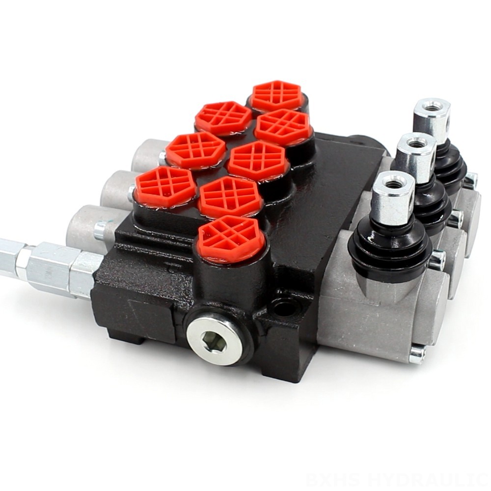 P40-G12-OT 3-Spool Hydraulic Directional Valve | Factory Direct & Customizable image