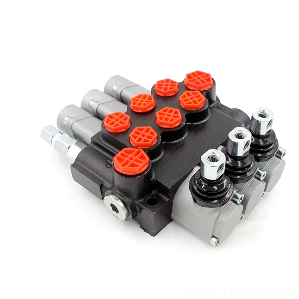 P40-G38-G12-OT Manual 3 Spool Monoblock Directional Valve: Global Supplier image