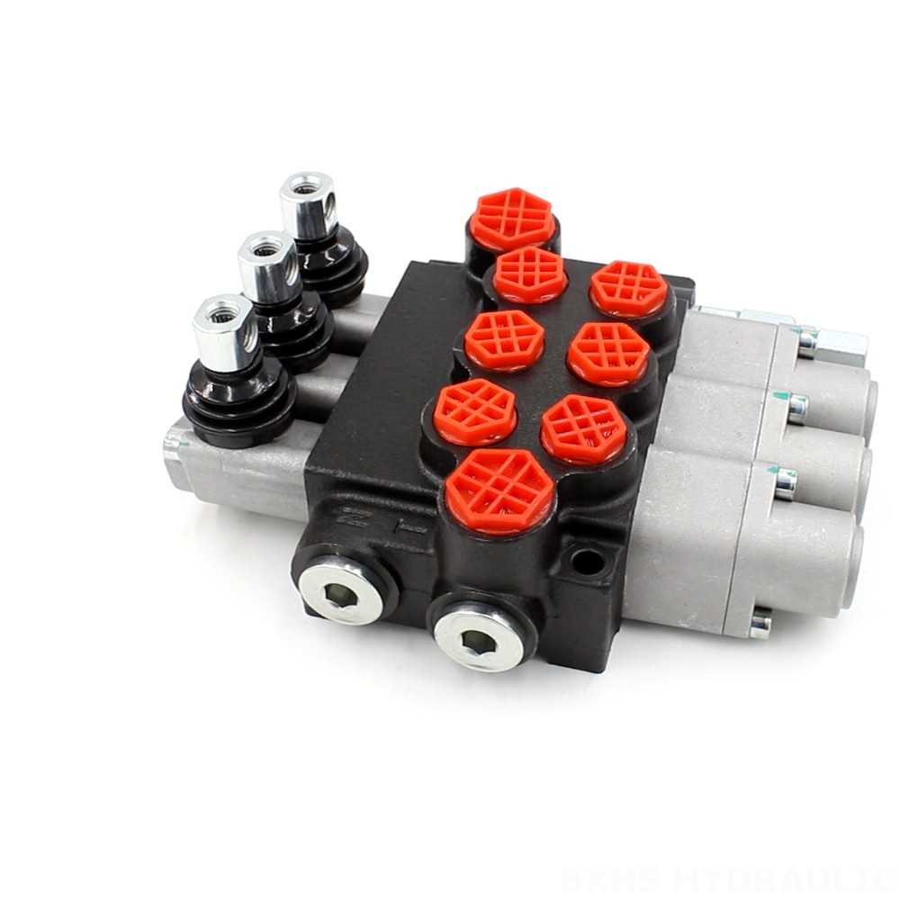 Remote Control Hydraulic Valve Manual 3 Spool Monoblock Directional Valve: Factory Supply & OEM image