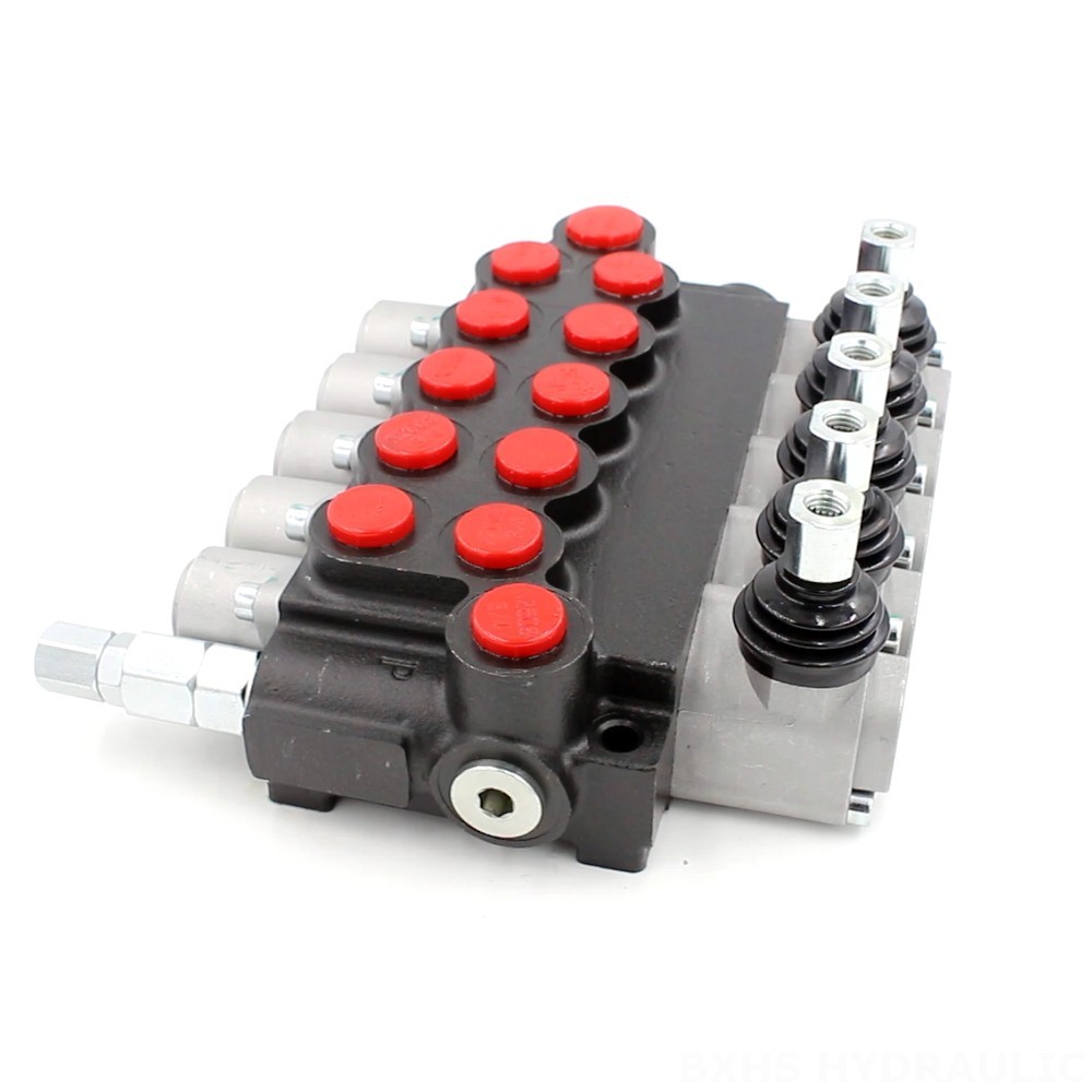 Dcv Solenoid Valve P40-U34-U68 Manual 5 Spool Monoblock Directional Valve | Factory Direct image