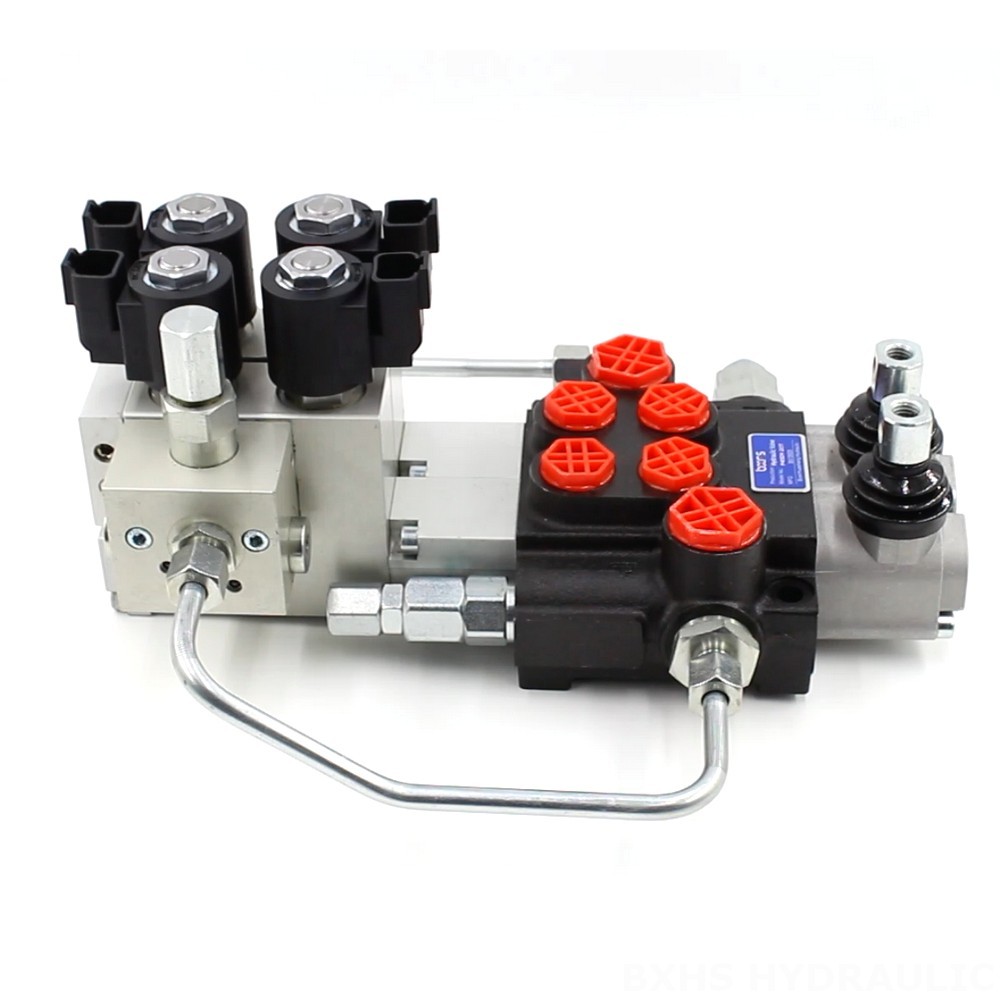 P40 Electro-hydraulic Directional Valve Electro-hydraulic 2 Spool Monoblock Directional Valve image