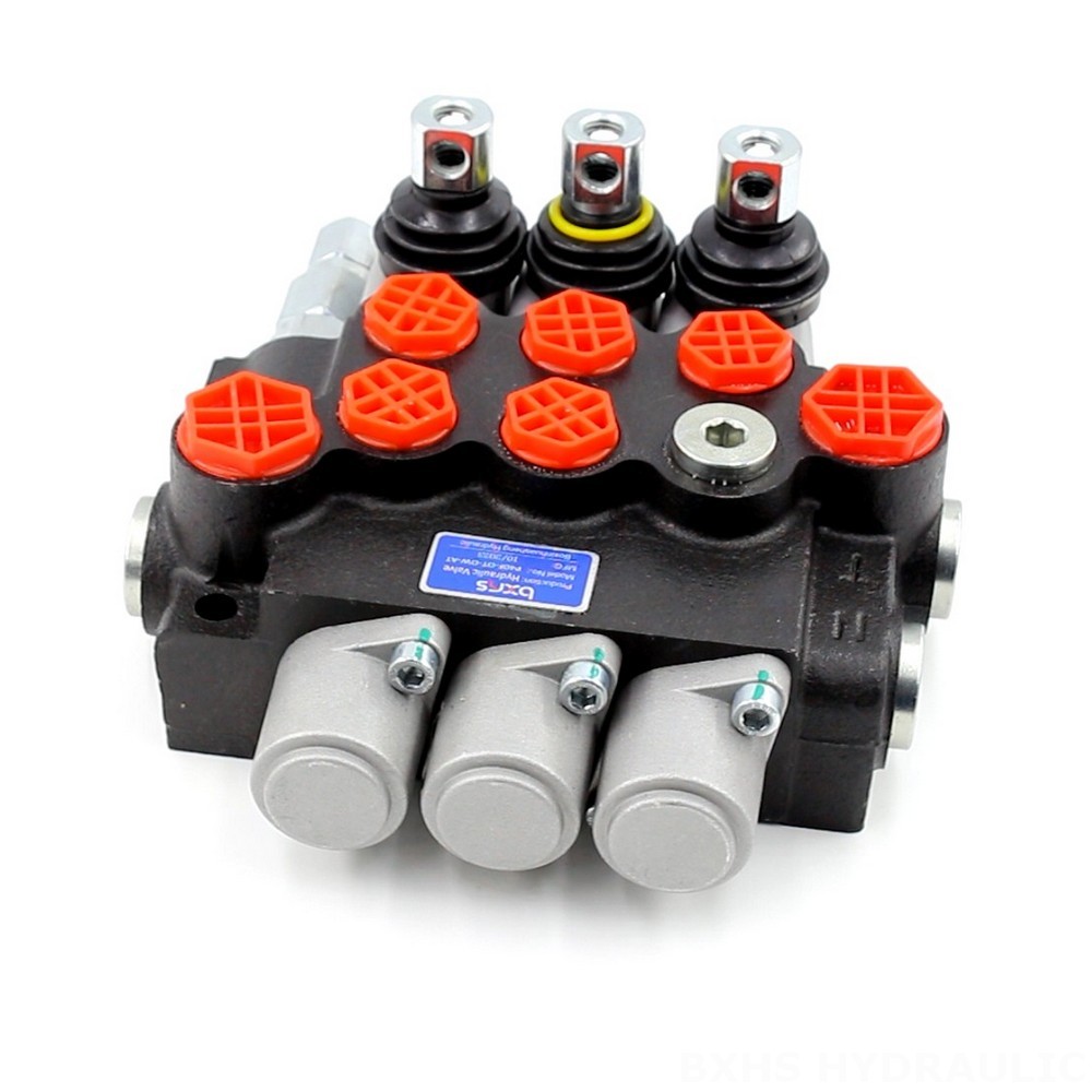 Manufacturer Wholesale Prices for P40 Manual 3 Spool Monoblock Directional Valve image