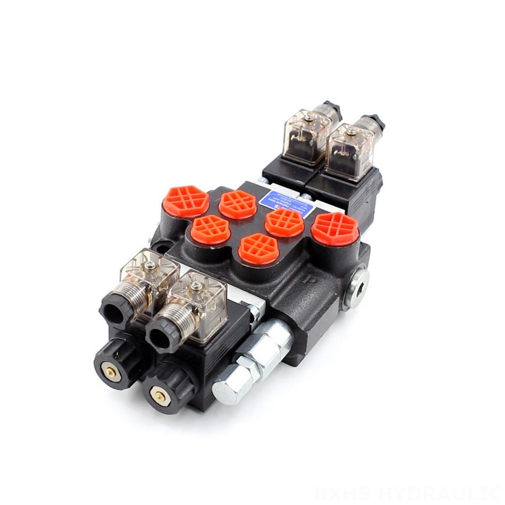 Hydraulic Control Pressure Reducing Valve OEM P40 Solenoid 2 Spool Monoblock Directional Valves image