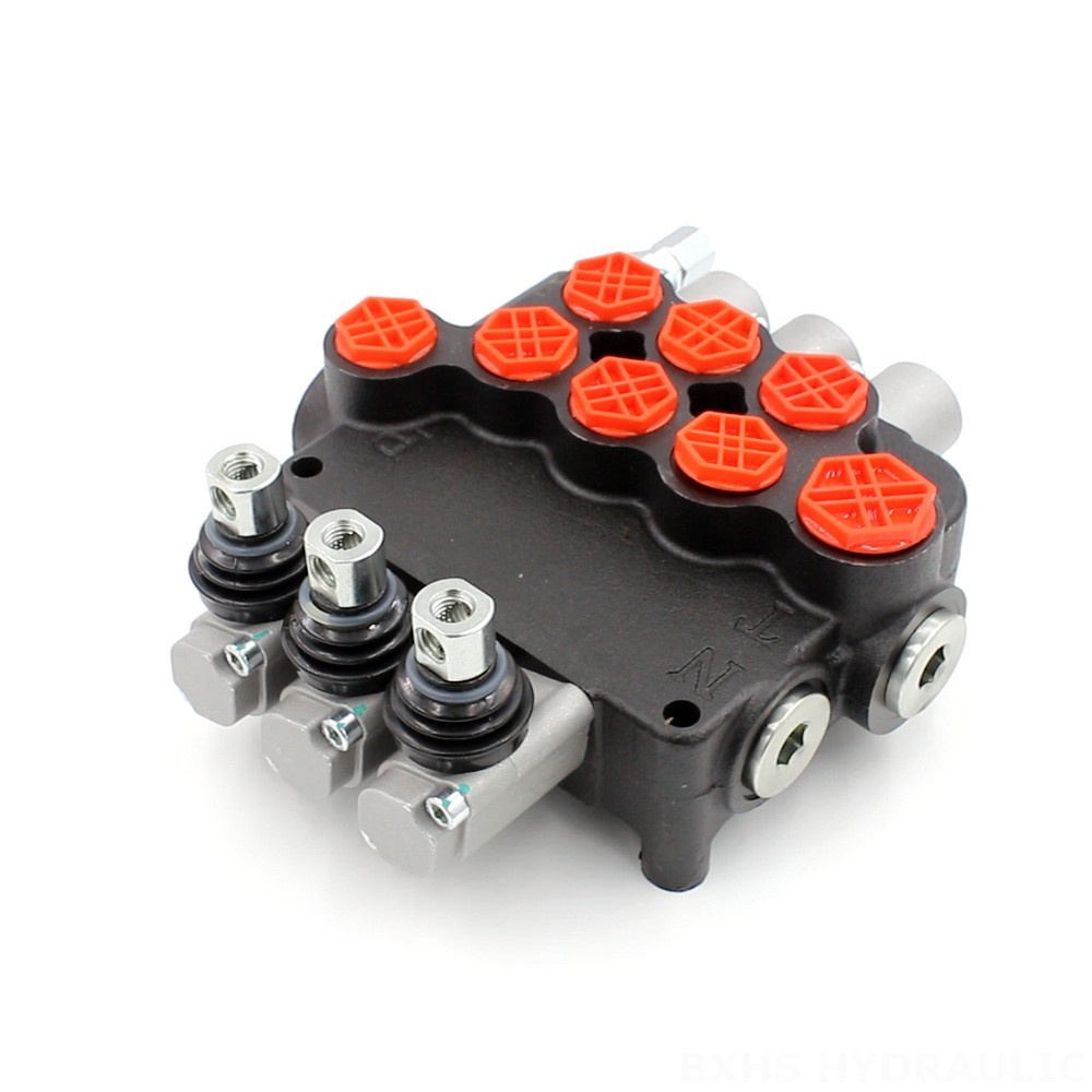 Electric Joystick Hydraulic Control Valve 3 Spool Directional Control Valve: OEM/ODM Available image