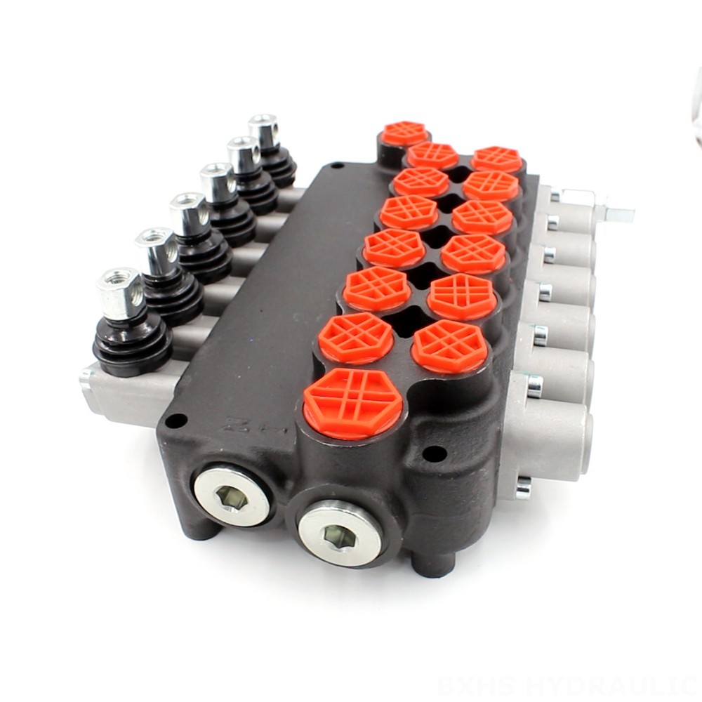 P80-G12-G34-OT 6-Spool Hydraulic Directional Valve | Factory Direct & Customizable image