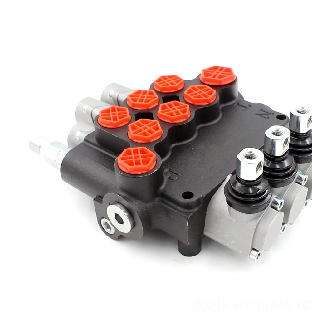 Hydraulic Valve Remote P80-G12-G34 Manual 3 Spool Monoblock Directional Valve | Manufacturer image