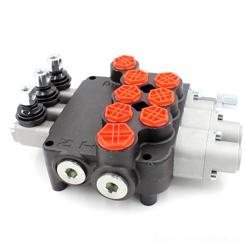 12 Volt Hydraulic Directional Control Valves Hydraulic Valve Supplier: P80-G12-G34 in Stock image