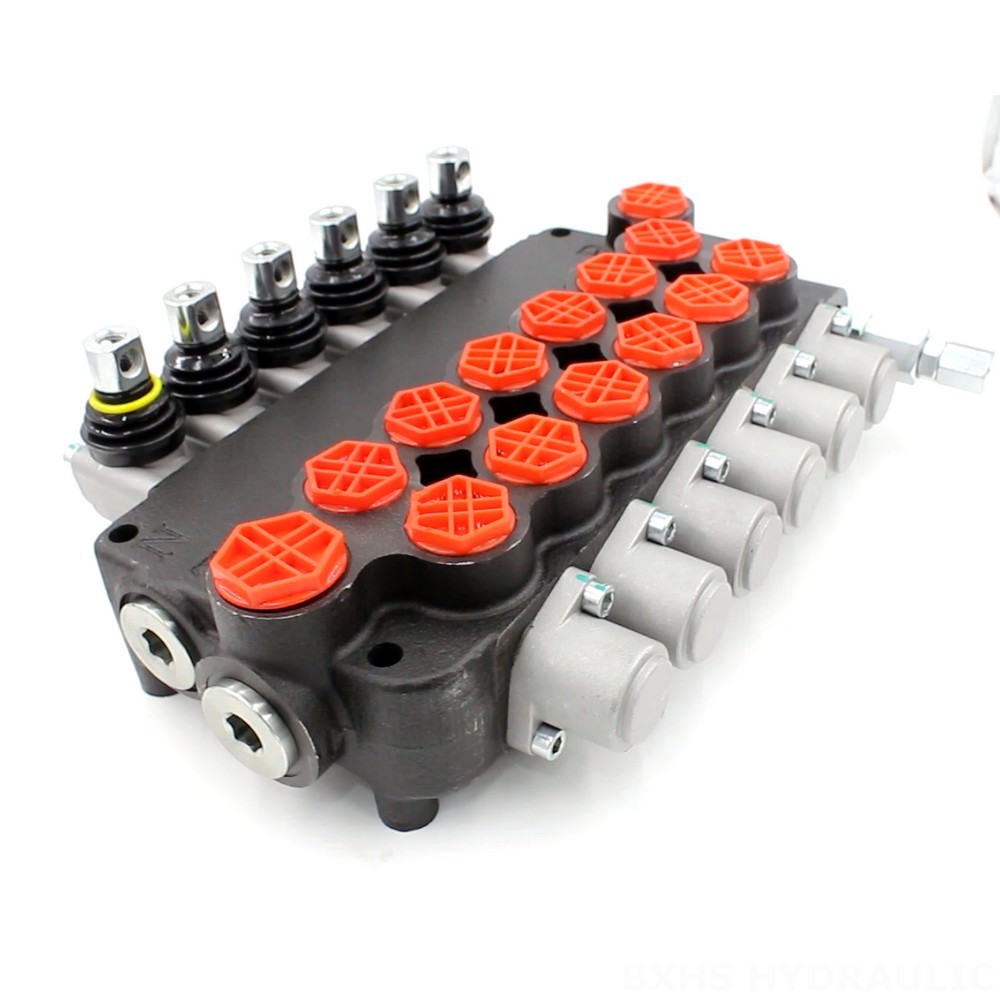 P80-G12-G34 Manual 6 Spool Monoblock Directional Valve | Manufacturer & Global Supplier image