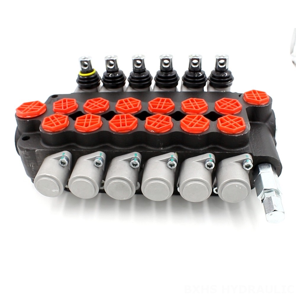 P80-G12-G34 6-Spool Hydraulic Directional Valve | Factory Direct & Customizable image