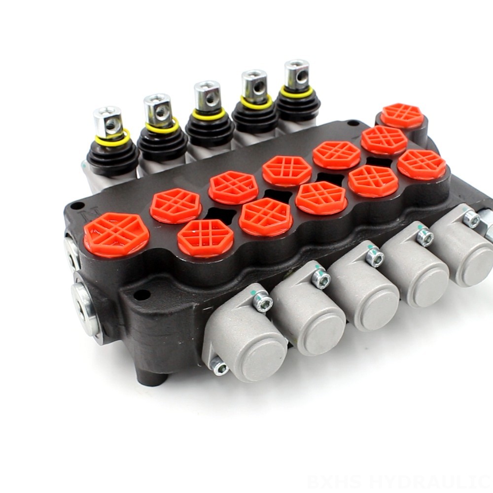 Bespoke Hydraulic Solutions: Customizable P80-G12-G38-OW 5 Spool Directional Control Valves image