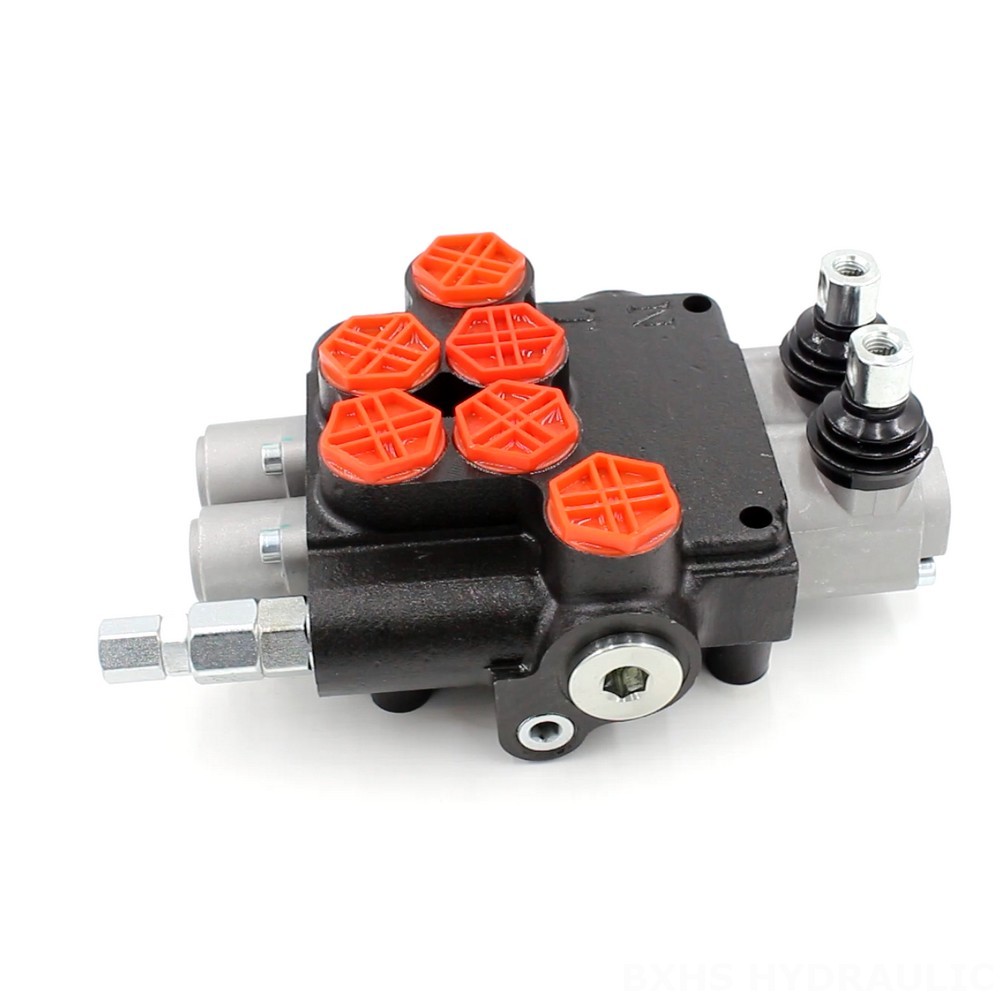 Customization Or Design Hydraulic Valve P80-G34-2OT Manual 2 Spool Monoblock Directional Valve image