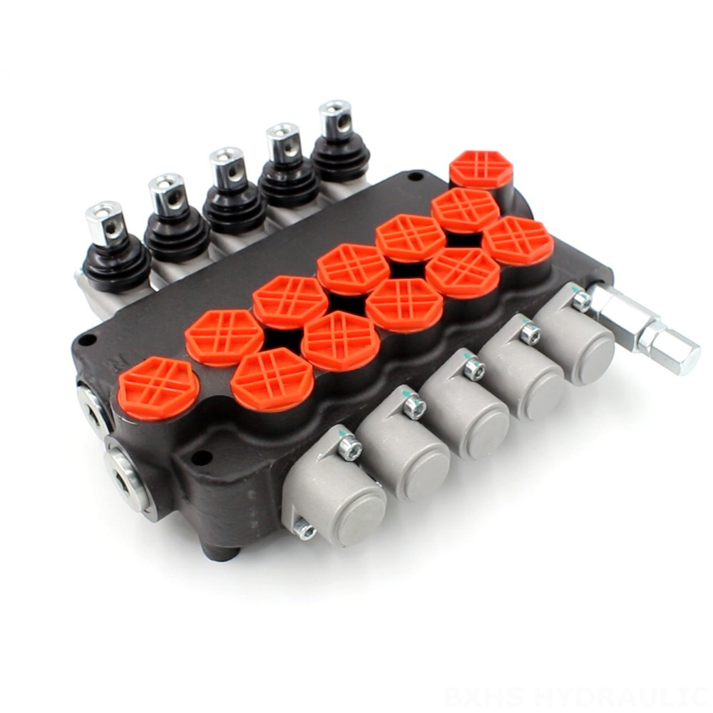 Auxiliary Hydraulic Valve For Tractor Top Manufacturer of P80-G34-5OT 5 Spool Directional Valve image