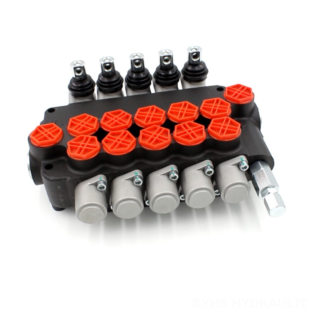 2 Spool Joystick Hydraulic Control Valve Customize P80-G34-5OT Directional Valve to Your Needs image