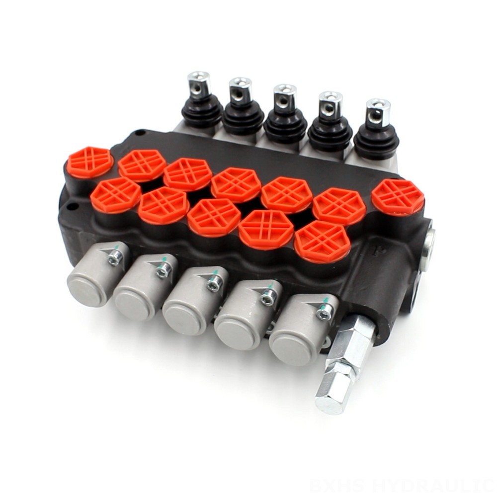 Pneumatic Directional Control Valve Types P80-G34-5OT 5 Spool Directional Valve Factory Price image