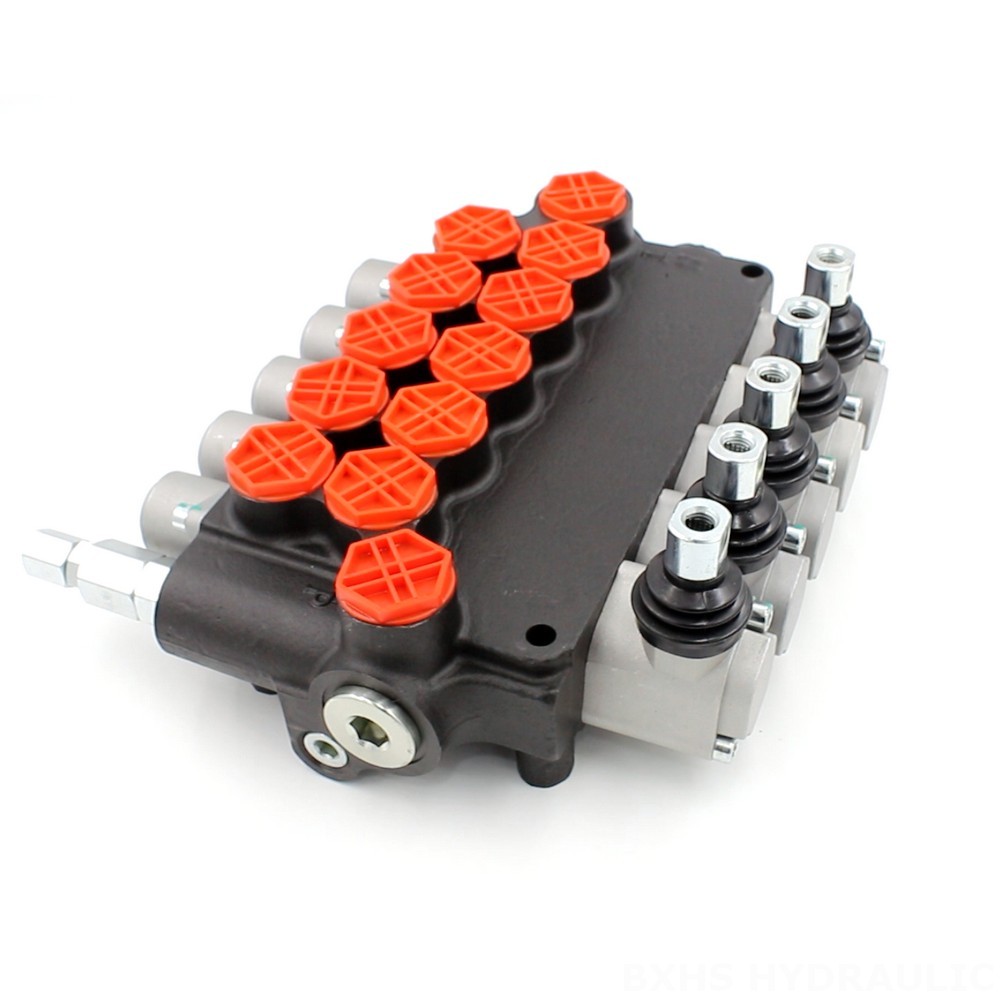 Directional Control Valve 8 Spools Monoblock OEM/ODM P80-G34-5OT 5 Spool Directional Valve image