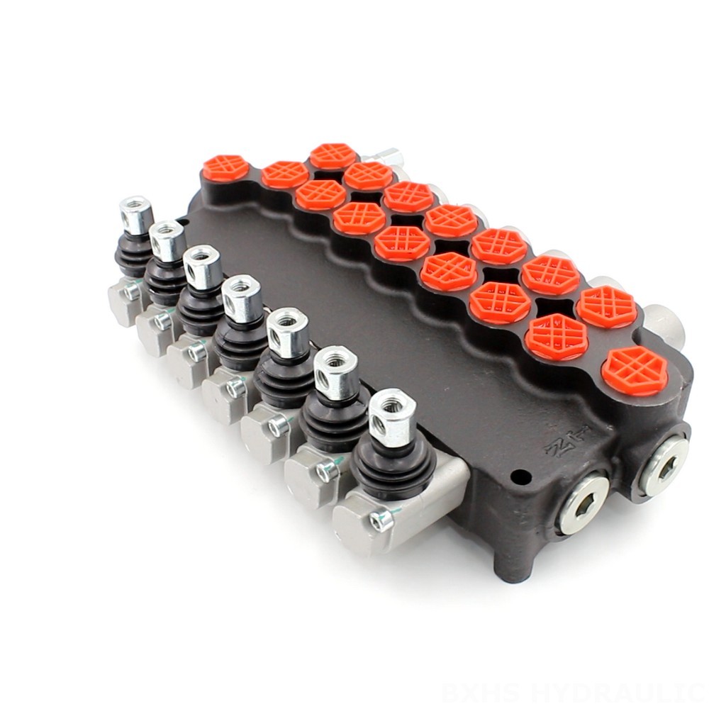 Three Spool Hydraulic Valve Manual Monoblock Directional Valve - P80-G34-7OT | Wholesale & OEM image