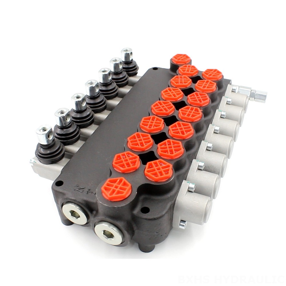 7-Spool Manual Hydraulic Valve P80-G34-7OT | Manufacturer & Global Supplier image