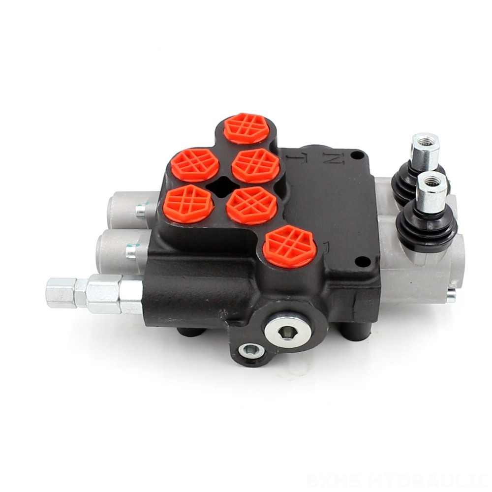 P80-G34-G12 2-Spool Hydraulic Directional Valve | Factory Direct & Customizable image