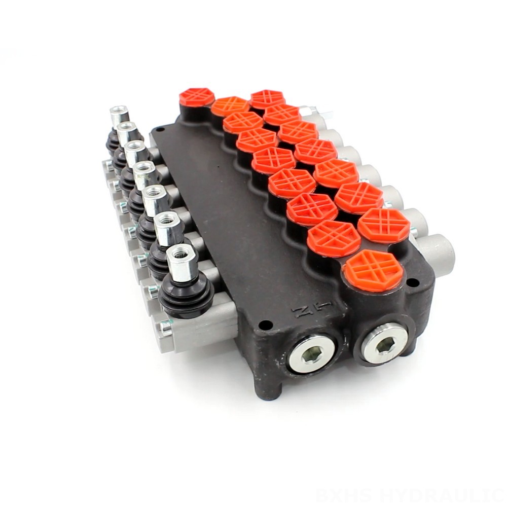 P80-G34-OT Manual 7 Spool Monoblock Directional Valve: Hydraulic Control Solutions image