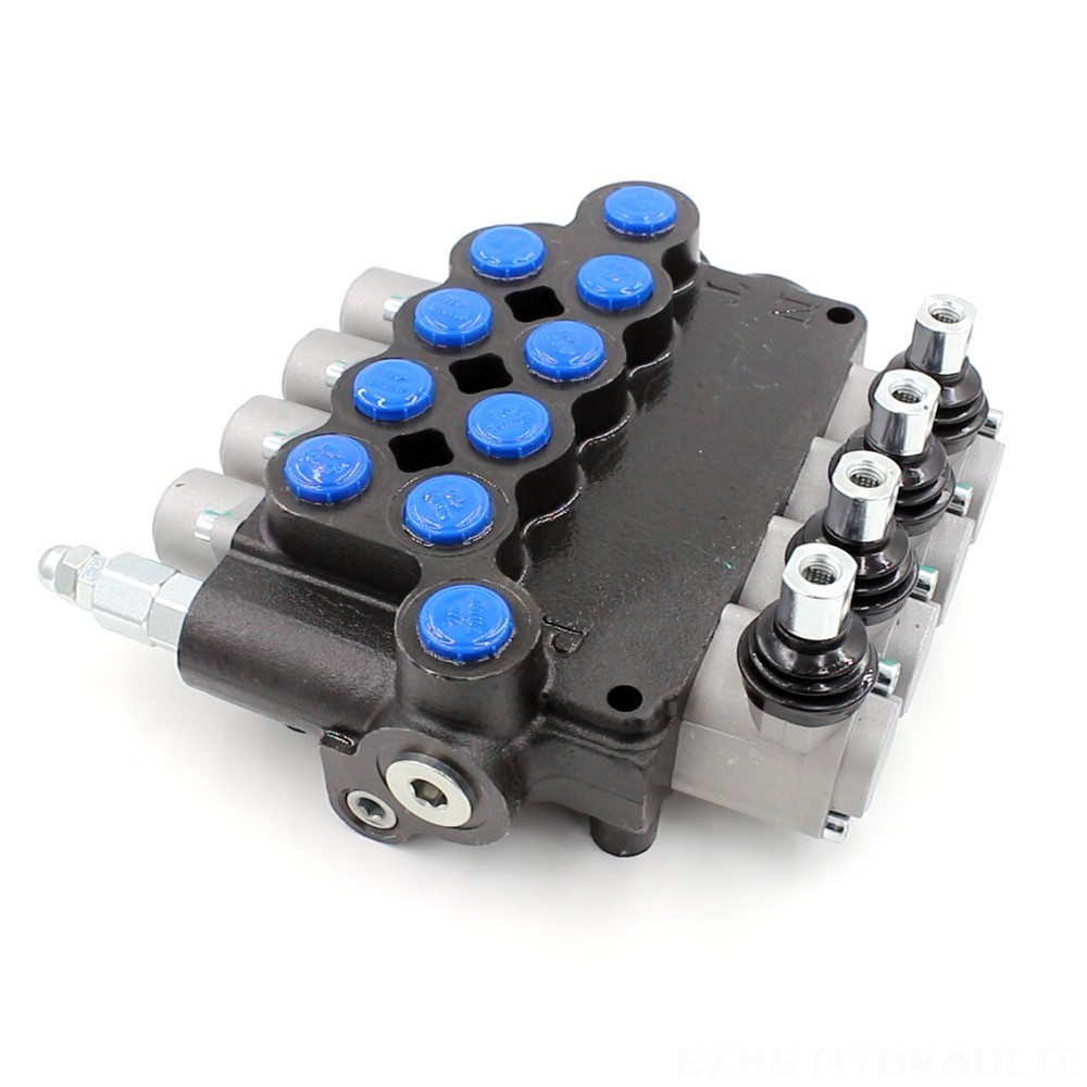 Hydraulic Control Panel Hydraulic Directional Valve, 4 Spool, Monoblock Design - P80-U78-4OT image