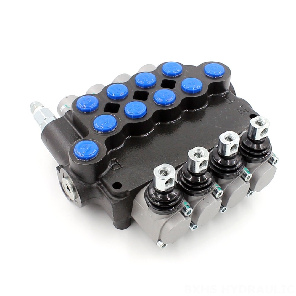 P80-U78-4OT Manual 4 Spool Directional Valve: Reliable Hydraulic Control image