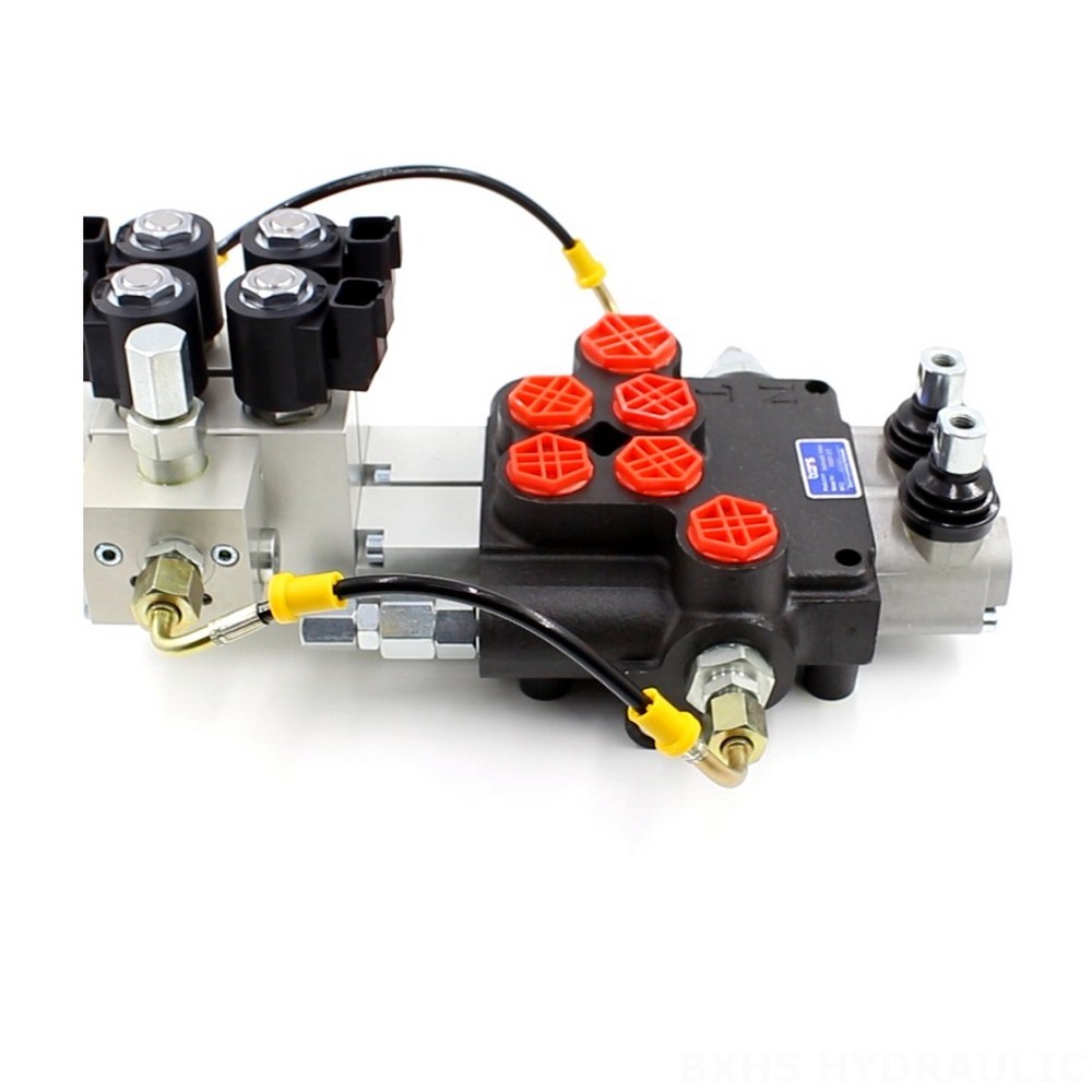 Hydraulic Steering Valve 2 Levers High-Efficiency P80 Valve for Demanding Hydraulic Applications image