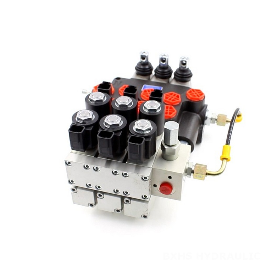 P80 Electro-hydraulic 3 Spool Monoblock Directional Valve | Manufacturer & Global Supplier image