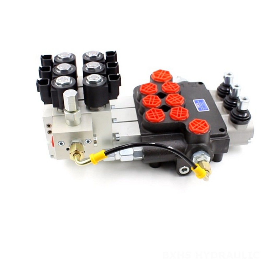 3-Spool Electro-hydraulic Valve | P80 Model | Factory Direct & Customizable image