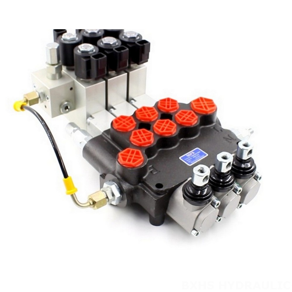 Source Your P80 Electro-hydraulic Directional Control Valves from a Trusted Manufacturer Electro-hydraulic 3 Spool Monoblock Directional Valve image