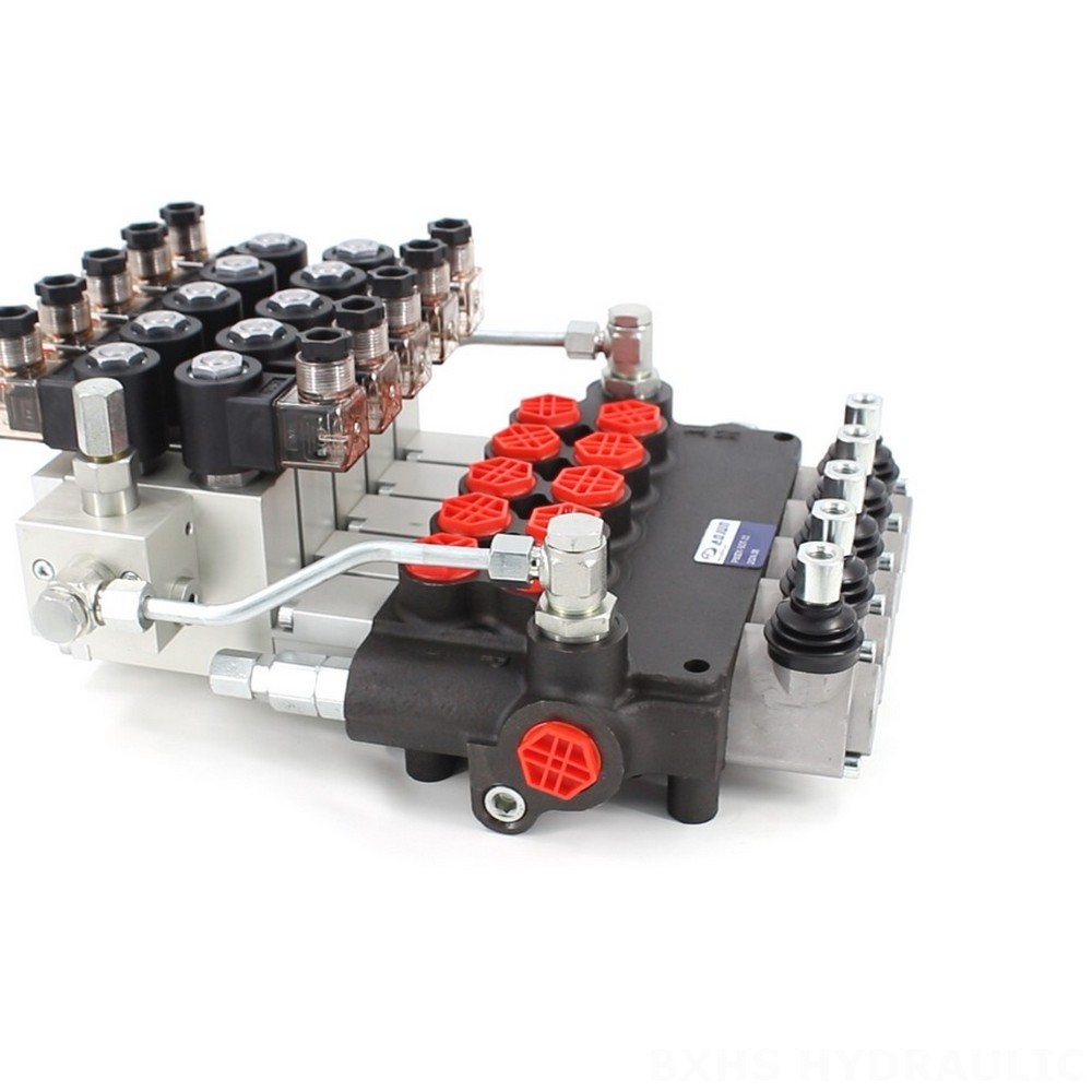 Factory Wholesale: P80 Electro-hydraulic 5 Spool Directional Valves image