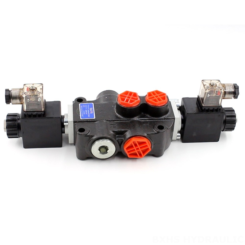 Hydraulic Valve Bank 2 Section Solenoid Directional Control Valve - P80 Series | Wholesale & OEM image