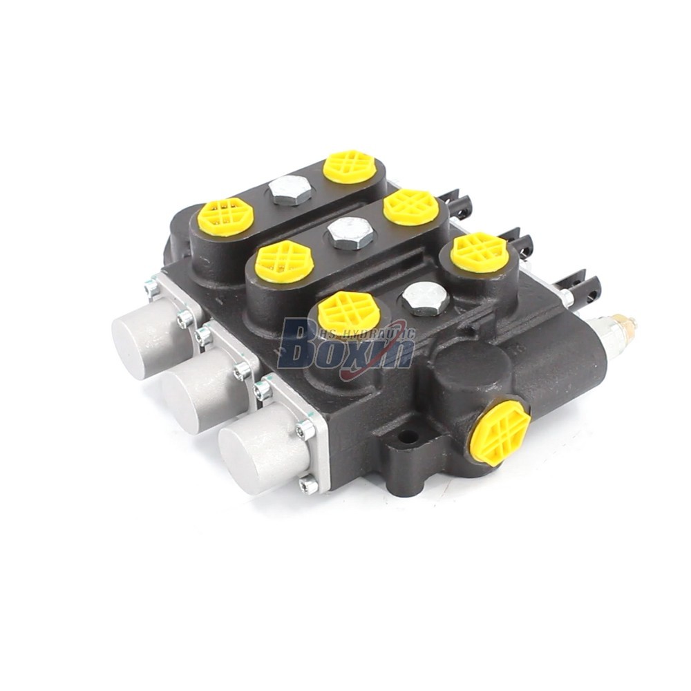 RD5300NPT-3OT Manual 3 Spool Hydraulic Control Valve for Industrial Machinery image