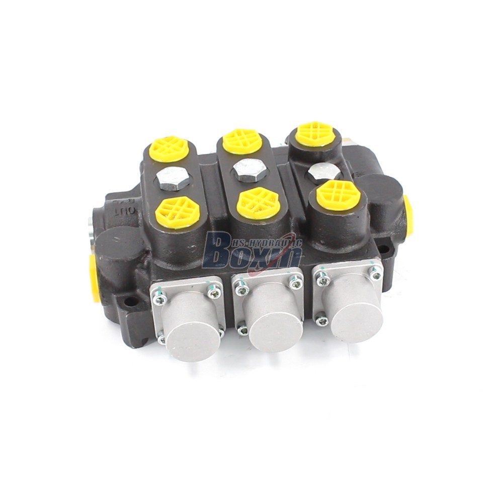 RD5300NPT-3OT Manual 3 Spool Hydraulic Control Valve for Heavy Duty Applications image