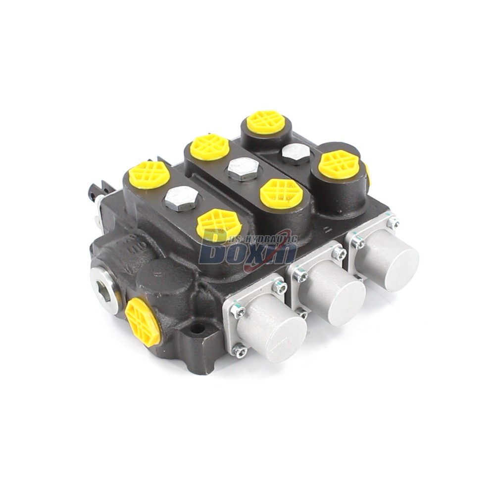 Bulk Order RD5300NPT-3OT Manual 3 Spool Hydraulic Control Valve from Factory image