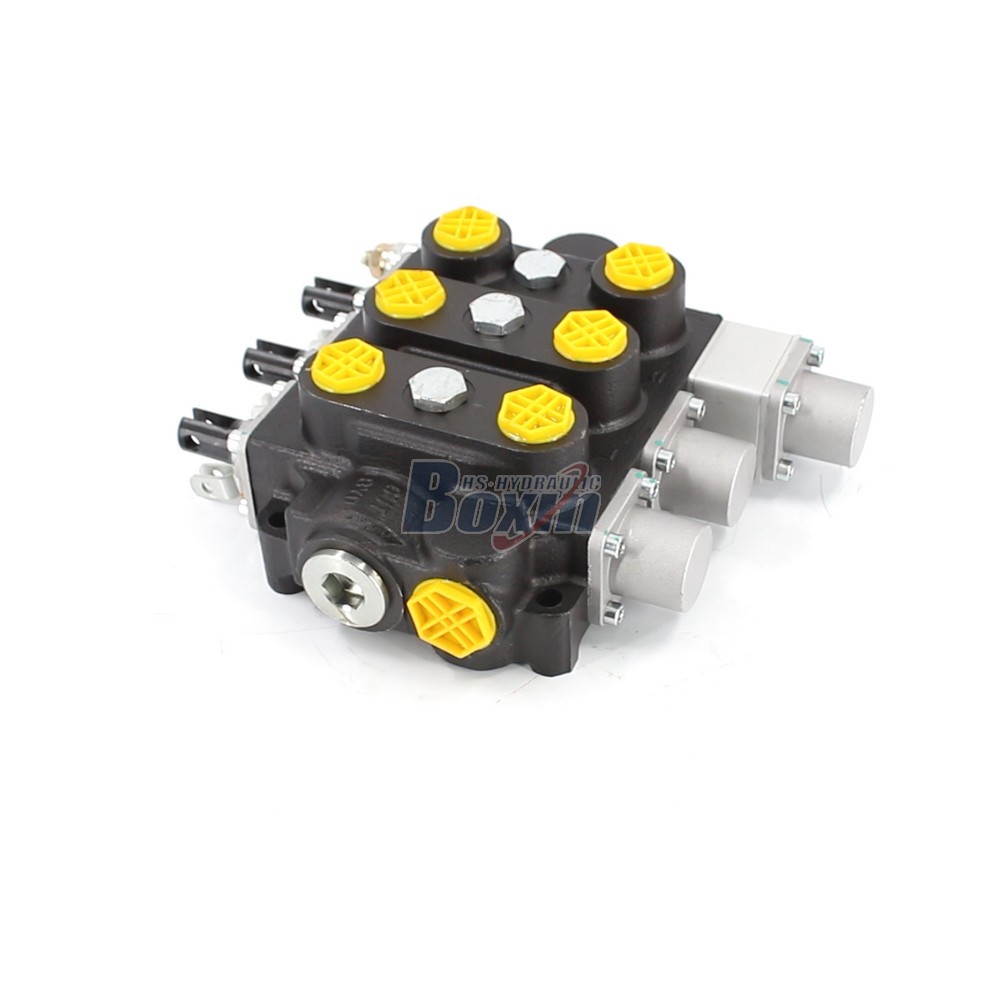 OEM ODM Custom Service for RD5300NPT-QTW-2OT Manual 3 Spool Hydraulic Control Valve image