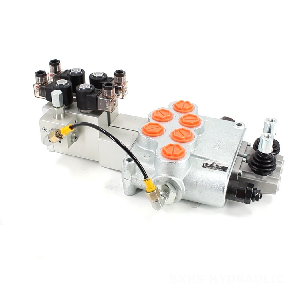SD18 Electric 2 Spool Monoblock Valve: OEM & ODM Services Available image
