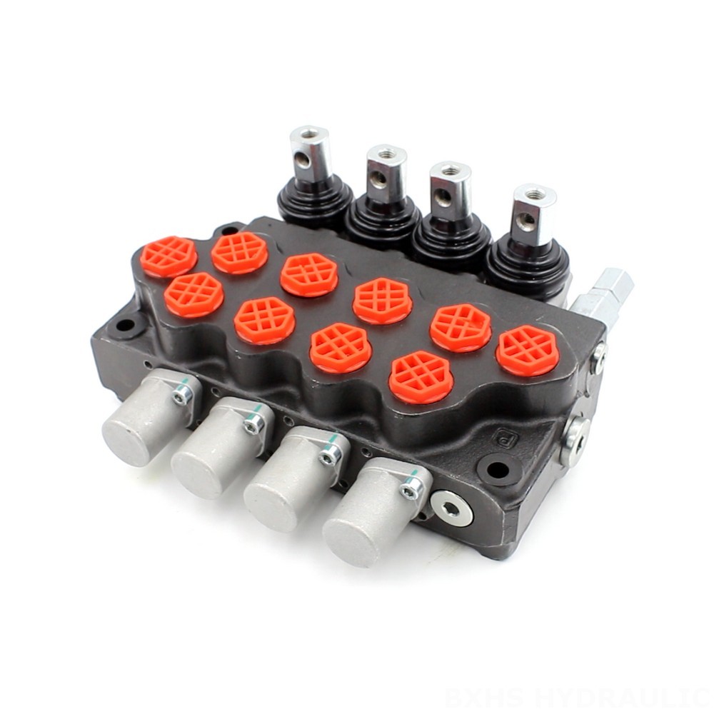 Hydraulic Control Valve Pneumatic SD5-G38 4 Spool Monoblock Valve: OEM & Private Label Services image