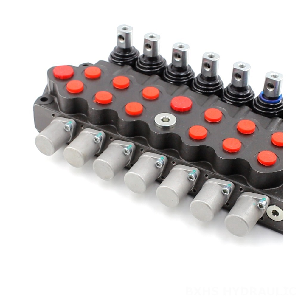 Bespoke Hydraulic Solutions: Customizable SD5 Directional Control Valves Manual 7 Spool Monoblock Directional Valve image