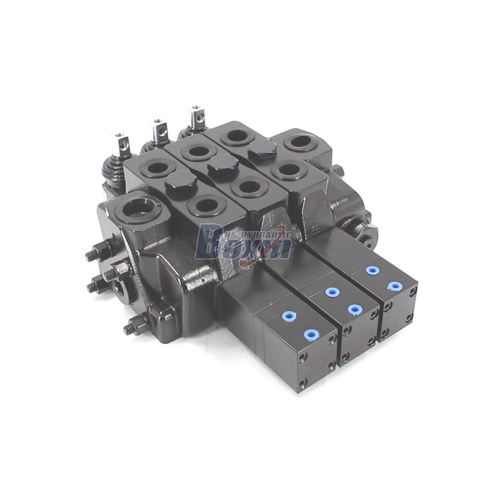 SDS180Q Manual and Pneumatic Operated 3 Spool Hydraulic Directional Valve Supplier image